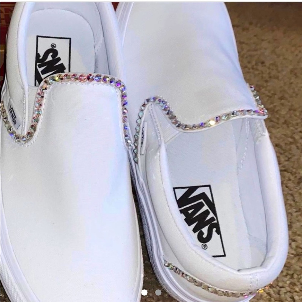 Custom rhinestone vans